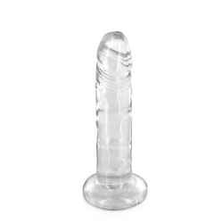 Gode dong jelly transparent ventouse 18cm 