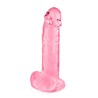 Gode jelly rose ventouse taille L 20cm 