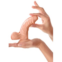 Gode réaliste avec testicules et ventouse 13cm 