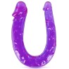 Double dong gode fléxible violet 29.5cm 