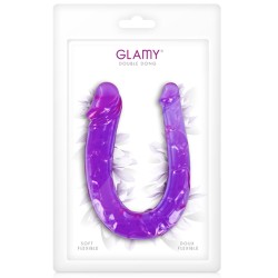 Double dong gode fléxible violet 29.5cm 