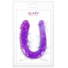 Double dong gode fléxible violet 29.5cm 