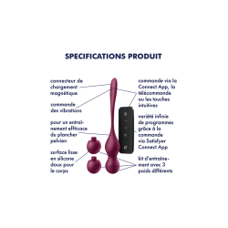 Boules de geisha vibrantes Satisfyer Love Birds Vary 