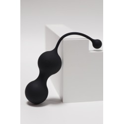 MINA Noir, Boules de Geisha en silicone médical USB avec télécommande 