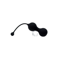 MINA Noir, Boules de Geisha en silicone médical USB avec télécommande 