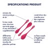 Set de 3 boules de geisha rouge Yoni Power 1 Satisfyer 