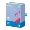 Set de 3 boules de geisha rouge Yoni Power 1 Satisfyer 