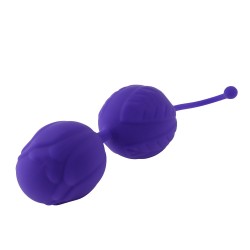 Boules de Geisha violet silicone 