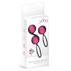 Set de boules de Geisha noires roses à billes amovibles 
