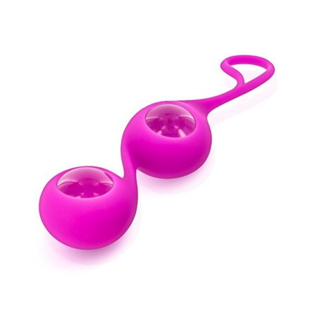 Boules de Geisha rose verre et silicone 