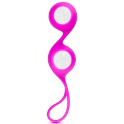 Boules de Geisha rose verre et silicone 
