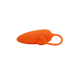 CARROT, Un Œuf vibrant avec télécommande, couleur et forme Carotte en silicone médical 