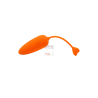CARROT, Un Œuf vibrant avec télécommande, couleur et forme Carotte en silicone médical 