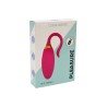 PLEASURE, Un Œuf vibrant USB avec télécommande, dans un silicone médical doux et rainuré 