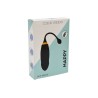 HAPPY, Un Œuf vibrant long USB avec télécommande, dans un silicone médical doux et lisse