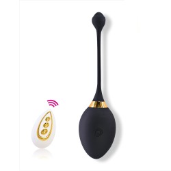 Œuf vibrant noir télécommandé USB noir 