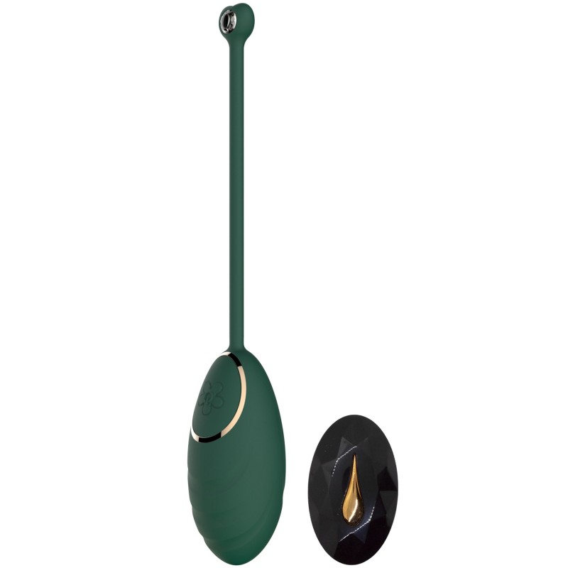 Œuf vibrant Vert Emeraude avec télécommande USB 