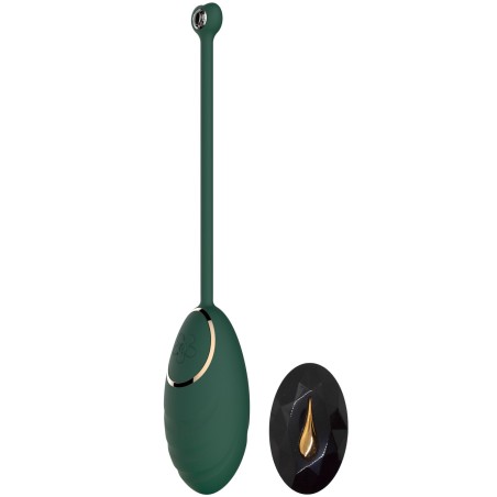 Œuf vibrant Vert Emeraude avec télécommande USB 