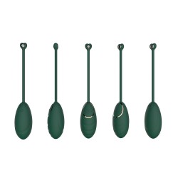 Œuf vibrant Vert Emeraude avec télécommande USB 