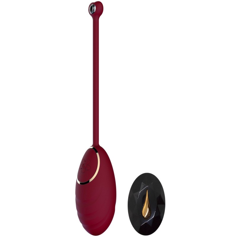Œuf vibrant rouge avec télécommande USB 