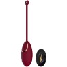 Œuf vibrant rouge avec télécommande USB 
