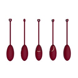Œuf vibrant rouge avec télécommande USB 