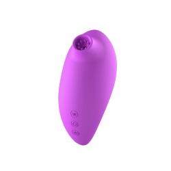 2en1 Stimulateur clitoridien à picots par aspiration avec son œuf vibrant à distance violet 