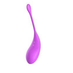 2en1 Stimulateur clitoridien à picots par aspiration avec son œuf vibrant à distance violet 