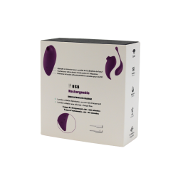 2en1 Stimulateur clitoridien à picots par aspiration avec son œuf vibrant à distance violet 