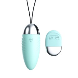 Oeuf  vibrant turquoise avec télécommande à piles  