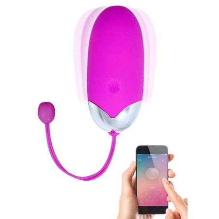Oeuf vibrant puissant USB avec application smatphone