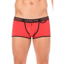 Mini-Pants rouge échancré avec zip 