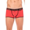 Mini-Pants rouge échancré avec zip 