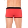 Mini-Pants rouge échancré avec zip 