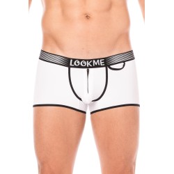 Mini-Pants blanc échancré avec zip 
