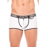 Mini-Pants blanc échancré avec zip 
