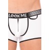 Mini-Pants blanc échancré avec zip 