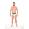 Mini-Pants blanc échancré avec zip 