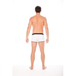 Mini-Pants blanc échancré avec zip 