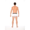 Mini-Pants blanc échancré avec zip 