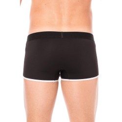 Mini-Pants noir échancré avec zip 