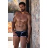 Mini-Pants noir échancré avec zip 