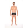 Mini-Pants noir échancré avec zip 