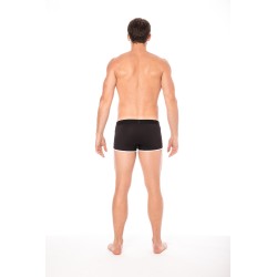 Mini-Pants noir échancré avec zip 
