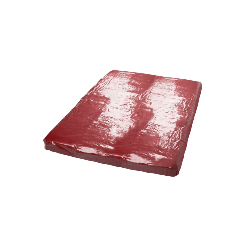Drap de lit en vinyle rouge 200 x 230 cm 