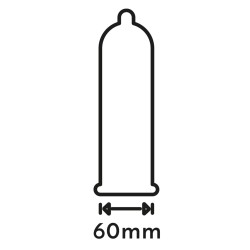 Préservatifs lubrifiés en latex x12 avec réservoir Extra Large 60 mm 
