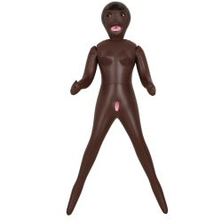 Poupée gonflable 3 orifices couleur noir 