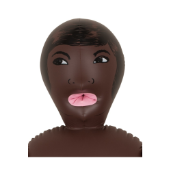 Poupée gonflable 3 orifices couleur noir 