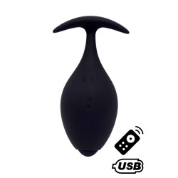 BABA, Plug vibrant anal noir USB, avec télécommande 