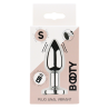 Plug vibrant acier inoxydable anal taille S avec télécommande, USB BOOTY